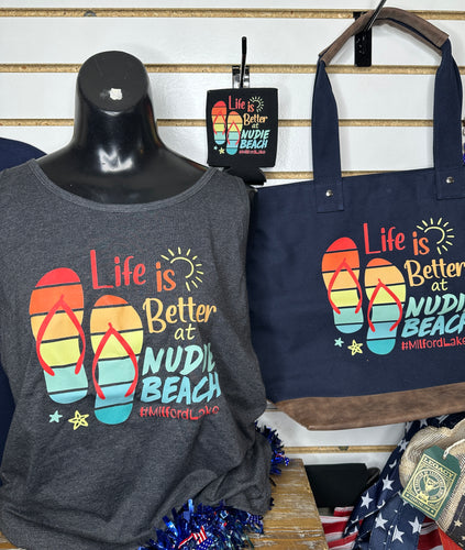 Nudie Beach Life Can Cooler