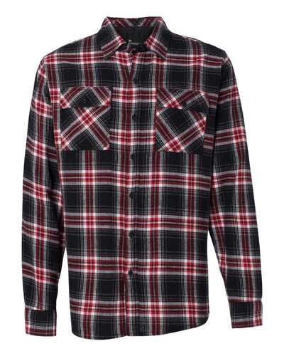 Red Long Sleeve Flannel Shirt