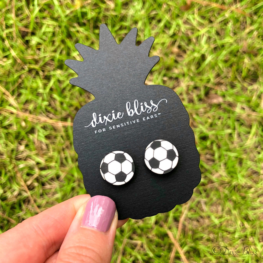 Soccer Ball  Earrings