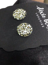 Leopard Photo Glass Earrings